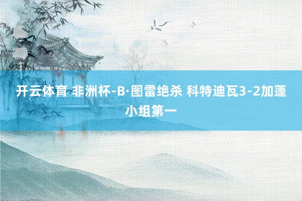 开云体育 非洲杯-B·图雷绝杀 科特迪瓦3-2加蓬小组第一